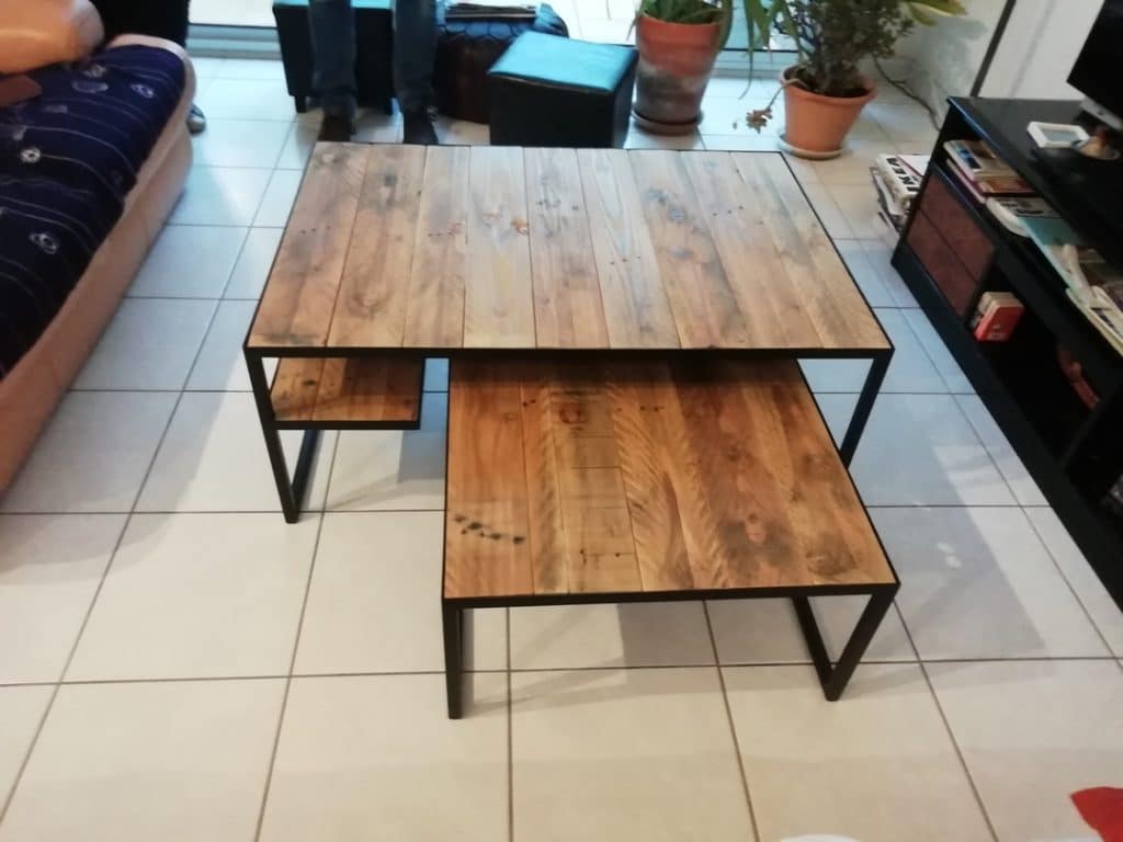 La fabrik_Bureau_Range CD-DVD vide_Meuble_métal_table_meuble_basse_bois_moderne_design_blanc_noir_tv